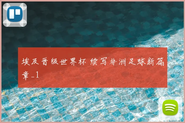 埃及晋级世界杯 续写非洲足球新篇章_1