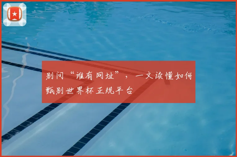 别问“谁有网址”，一文读懂如何甄别世界杯正规平台
